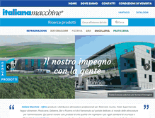 Tablet Screenshot of italianamacchine.com